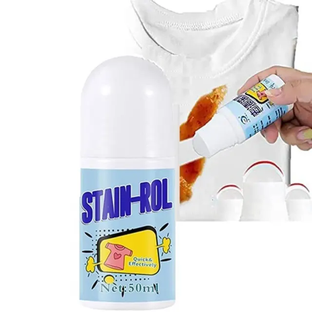 Clothing Stain Remover Roll – Reusable Fabric Spot Cleaning Tool - Pack of 2