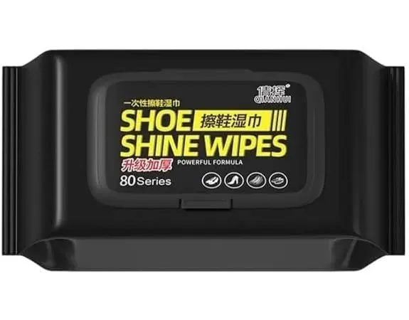 Shoe Shine Cleaning Wipes – Quick Shoe Cleaning & Polishing Wipes - Pack of 3