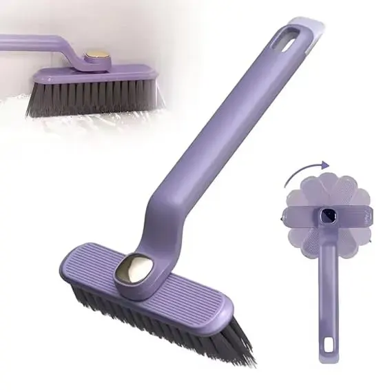 360° Rotating Long Handle Cleaning Brush – Multi-Purpose Floor & Bathroom Scrubber