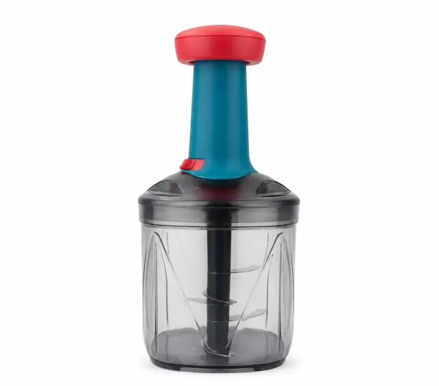 Manual Hand Push Food Chopper & Vegetable Cutter – Easy Push-Down Food Chopper for Vegetables, Fruits & Kitchen Preparation