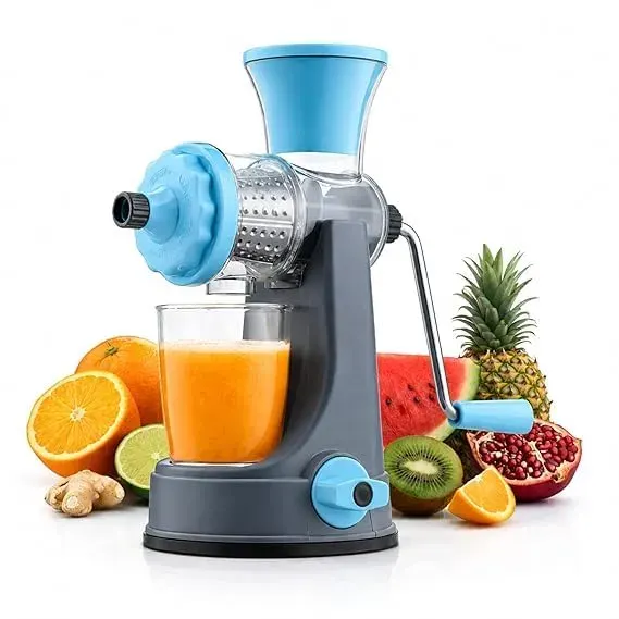 Manual Hand Crank Juicer & Fruit Extractor – Multi-Purpose Kitchen Juicing Machine | Non-Electric Juice Press for Fresh Fruit