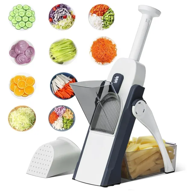 6-in-1 Manual Vegetable Chopper & Mandoline Slicer – Multifunction Kitchen Cutter