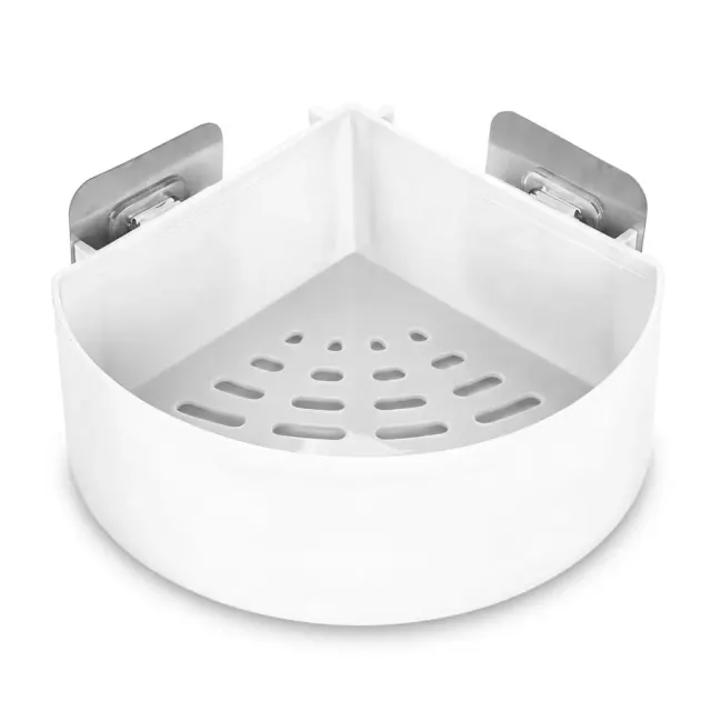 Corner Shower Caddy Bathroom Organizer – Wall Mounted Storage Shelf for Shampoo, Soap & Bath Essentials