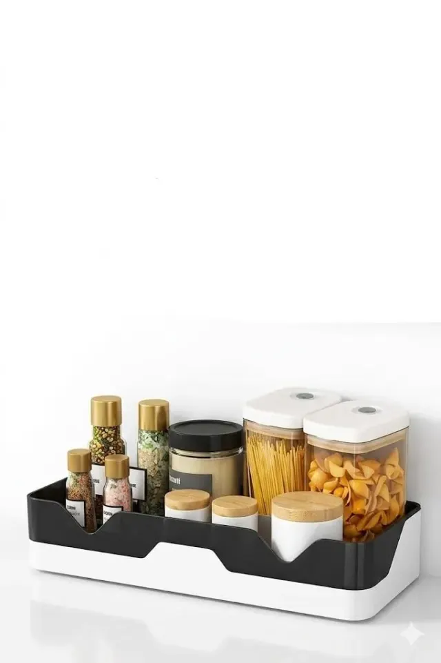 Multipurpose Self-Adhesive Wall Shelf with Hooks – Bathroom & Kitchen Storage Organizer