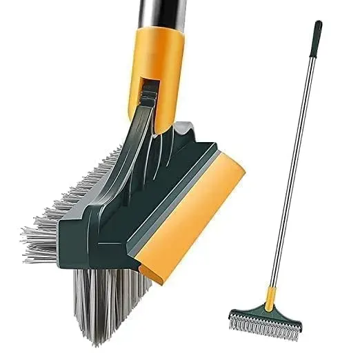 Long Handle Silicone Floor Squeegee – Multi-Surface Water Wiper for Bathroom, Kitchen & Floors