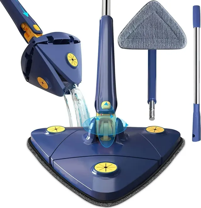 360° Rotating Spray Mop with Reusable Microfiber Pad – Floor Cleaning Mop with Water Spray
