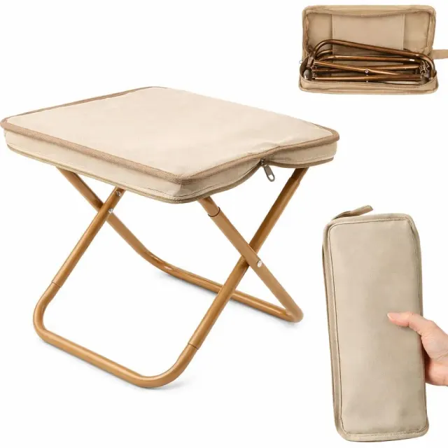 Foldable Portable Stool – Compact Space-Saving Stool for Home, Travel, Camping & Everyday Use