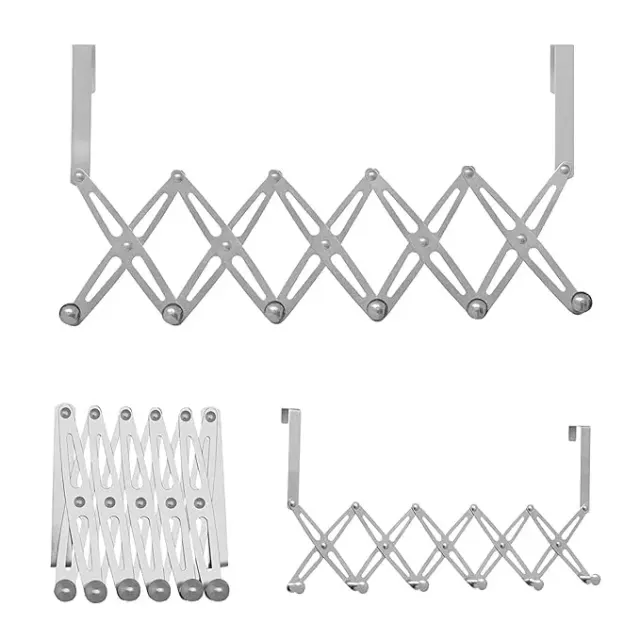Expandable Over-the-Door Hanger Rack – Space-Saving Folding Clothes & Towel Holder for Bedroom, Bathroom & Home