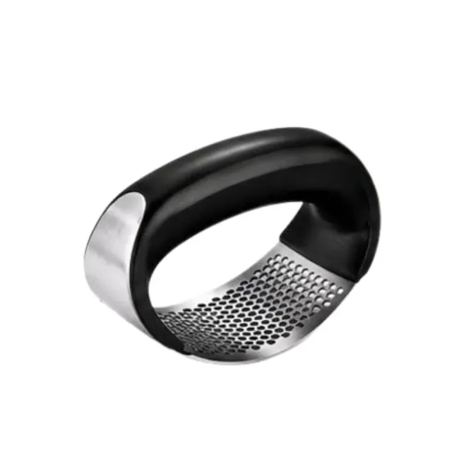 Stainless Steel Garlic Press Rocker – Manual Garlic Crusher & Mincer with Ergonomic Non-Slip Handle
