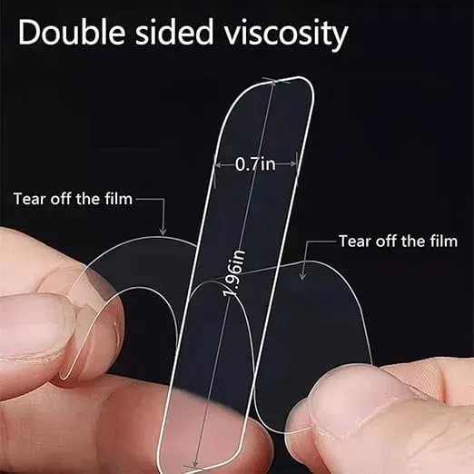 Waterproof Double-Sided Reusable Adhesive Tape – Transparent Washable Mounting Sticker for Home, Kitchen & Bathroom