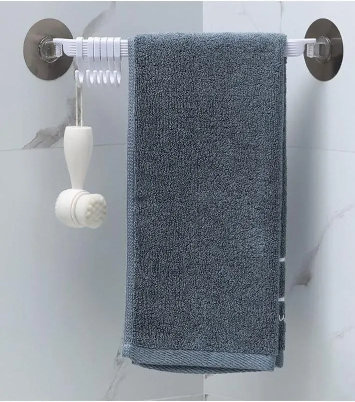 Suction Cup Multi-Hook Wall Organizer – No-Drill Hanging Rack for Bathroom, Kitchen, Towels, Cleaning Tools & Accessories — view 7