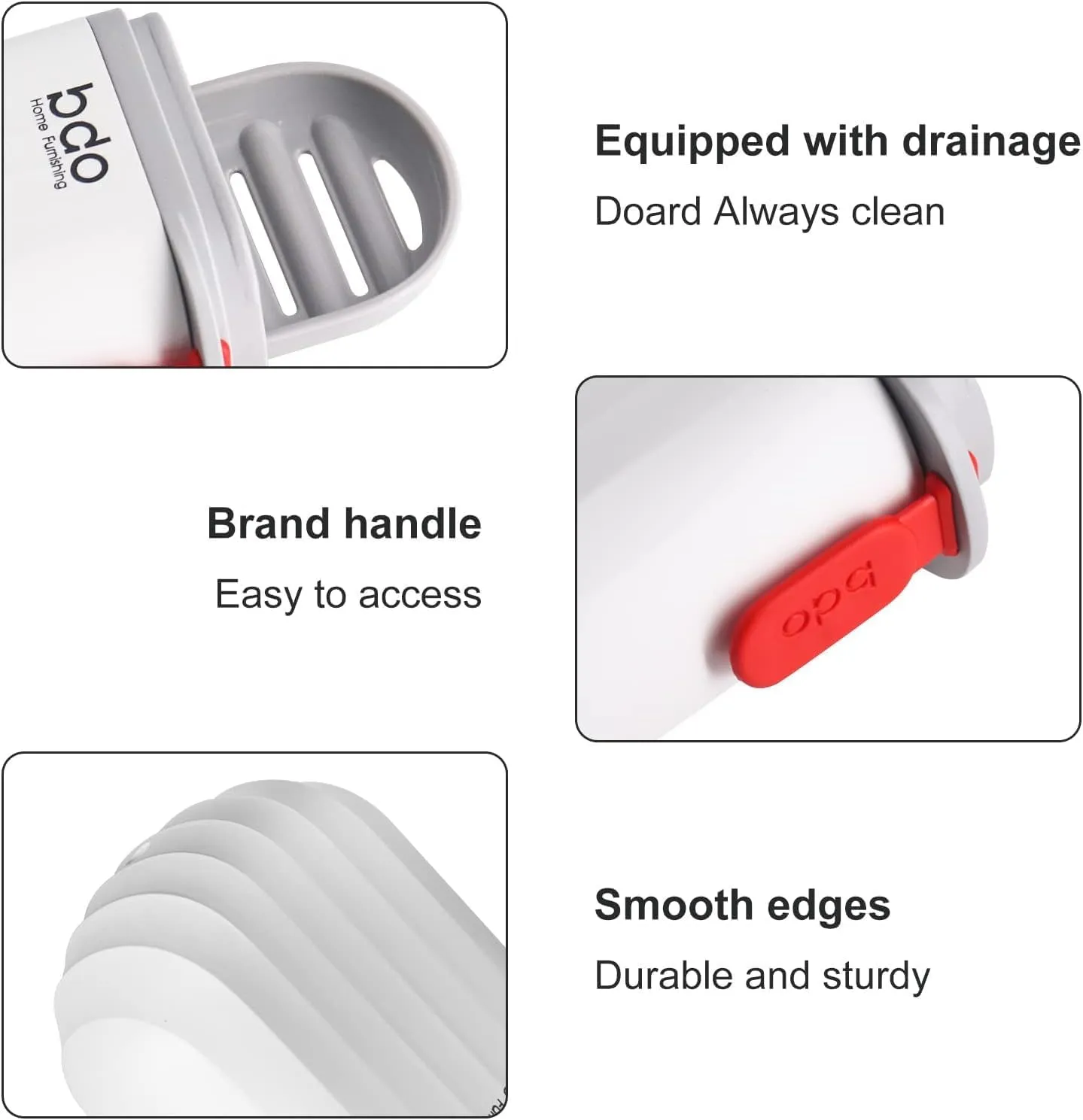 Portable Soap Case with Drainage Tray – Travel-Friendly Soap Holder — view 3