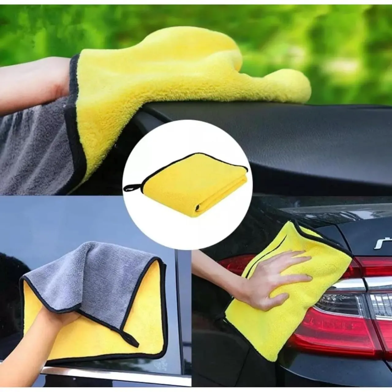 Multi-Purpose Microfiber Cleaning Cloth – Reusable Car, Kitchen & Home Cleaning Cloth — view 5