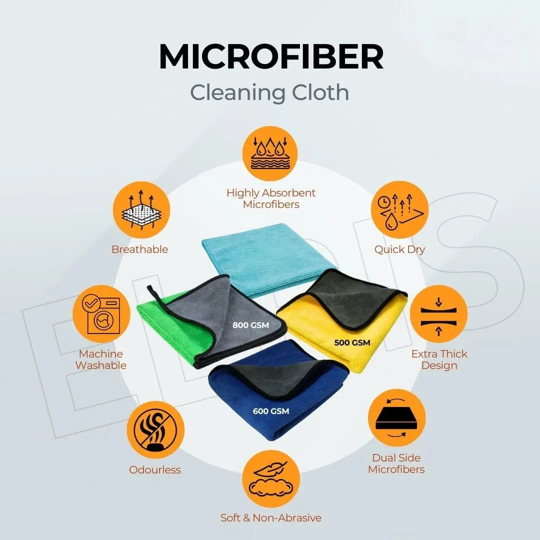 Multi-Purpose Microfiber Cleaning Cloth – Reusable Car, Kitchen & Home Cleaning Cloth — view 6