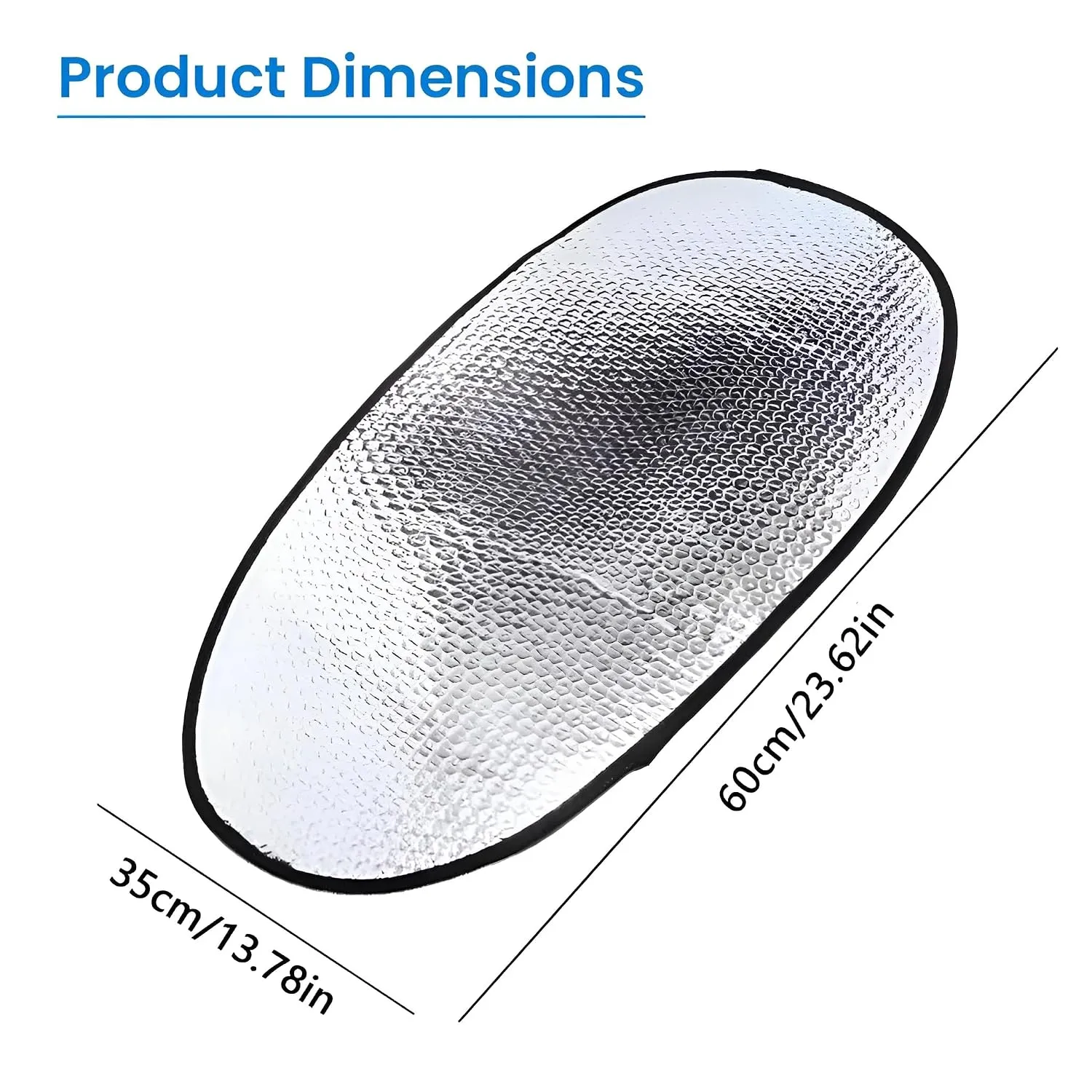 Universal Motorcycle & Scooter Seat Cover – Heat Reflective Aluminum Foil Sun Protection Mat | Water-Resistant Saddle Cover — view 4