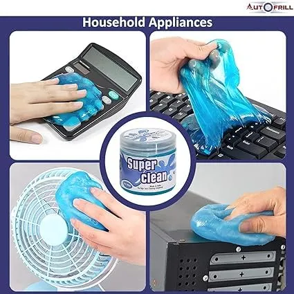 Super Clean Cleaning Gel – Reusable Dust & Dirt Cleaning Compound for Car Interior, Keyboard, Laptop & Electronics — view 4