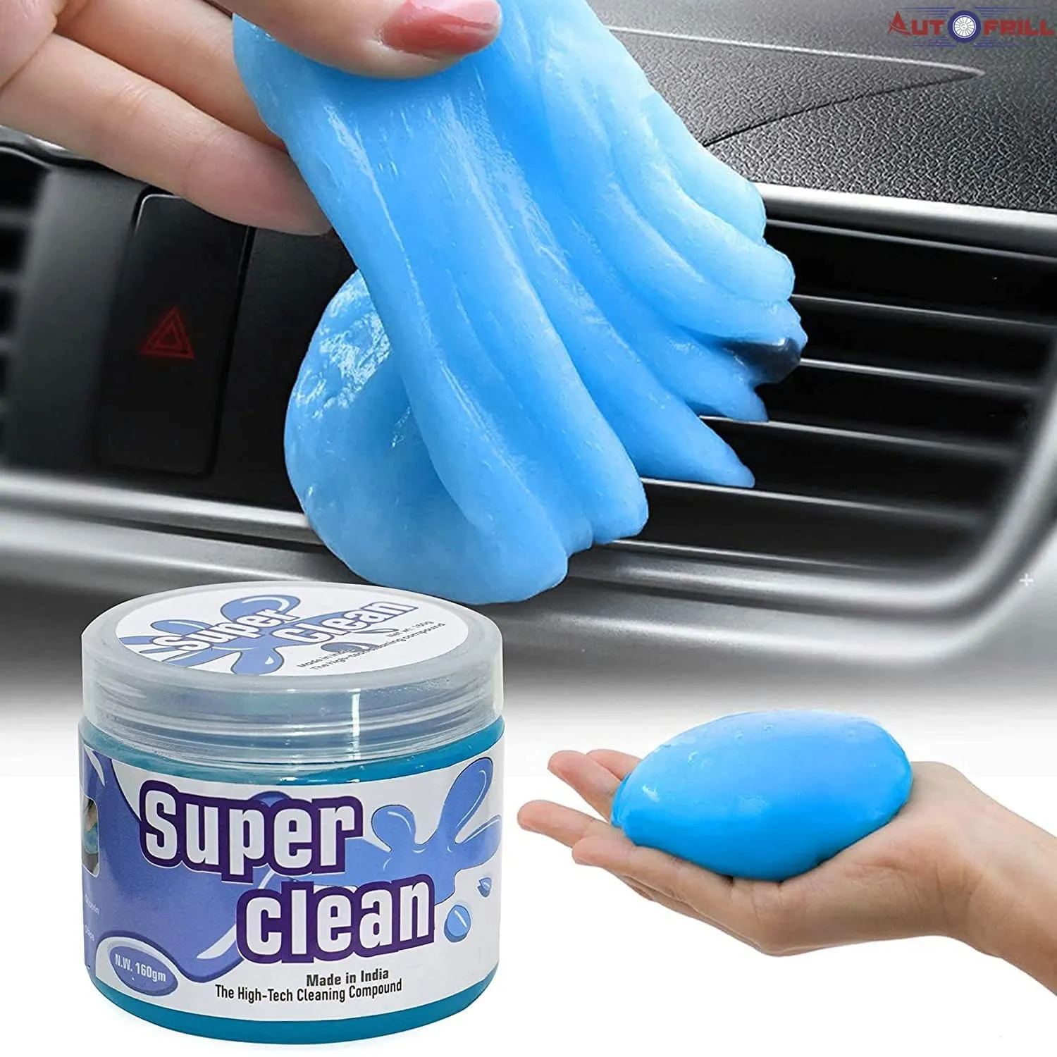 Super Clean Cleaning Gel – Reusable Dust & Dirt Cleaning Compound for Car Interior, Keyboard, Laptop & Electronics — view 2