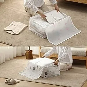 Large Blanket Storage Bag 58×40×22 cm – Foldable Clothes & Bedding Organizer | Dust, Moisture & Water-Resistant Storage Box Bag — view 5