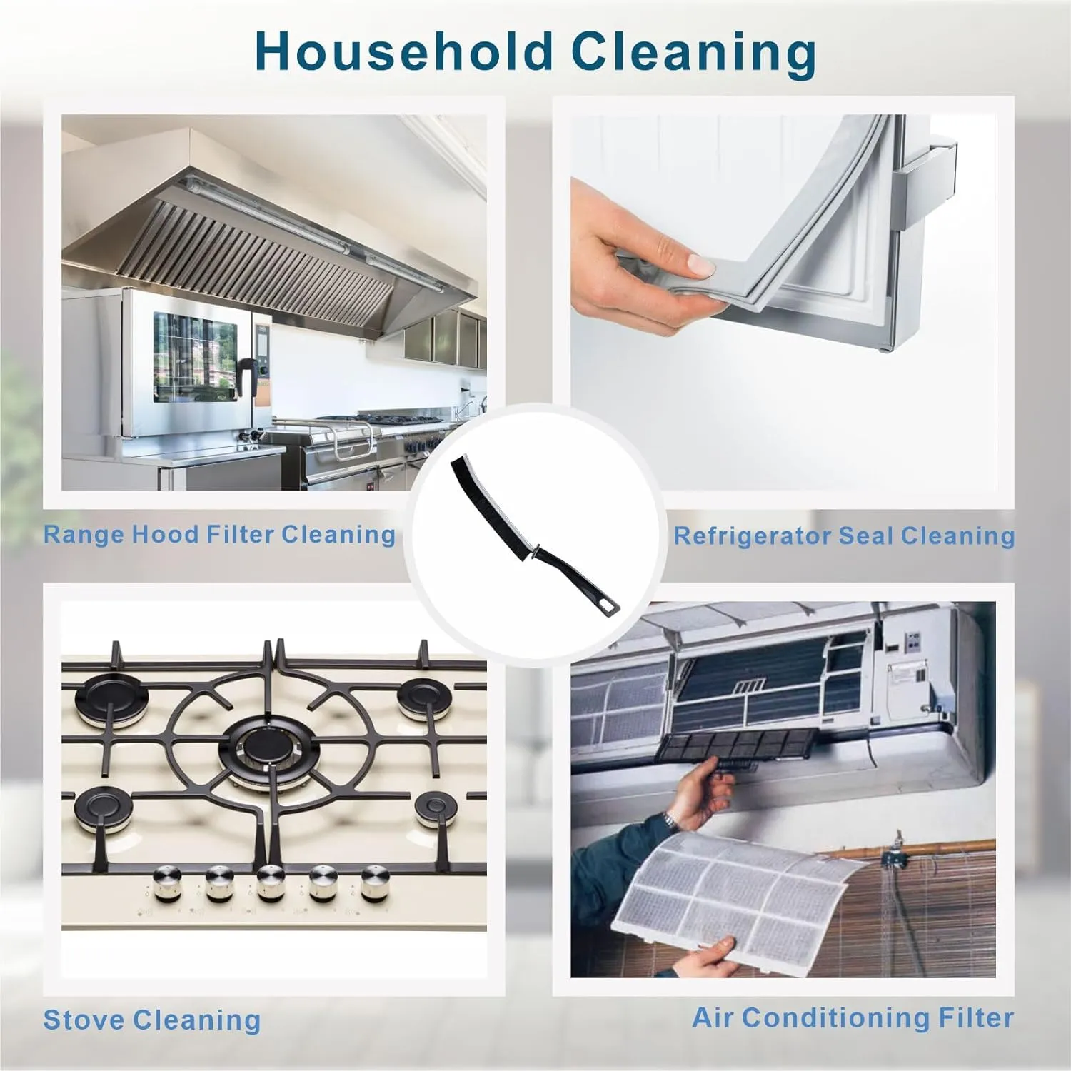 2-in-1 Multi-Purpose Crevice & Groove Cleaning Brush | Narrow Gap, Corner & Track Cleaning Tool for Home, Kitchen & Bathroom — view 8