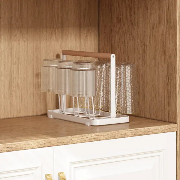 Wooden Handle Glass Holder — view 2