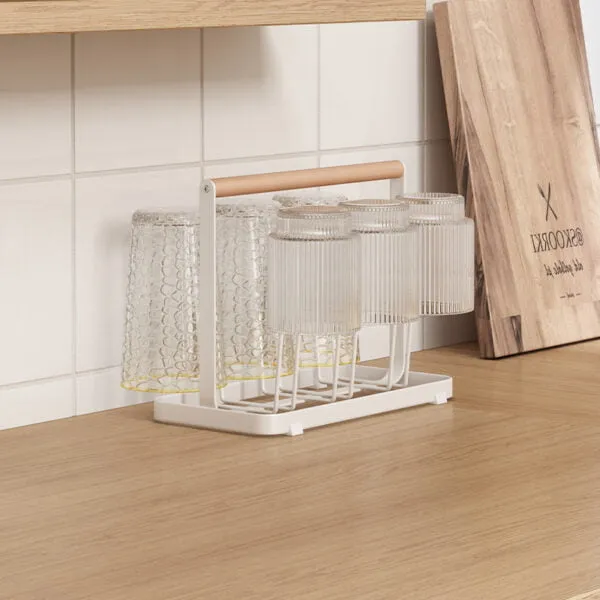 Wooden Handle Glass Holder — view 4