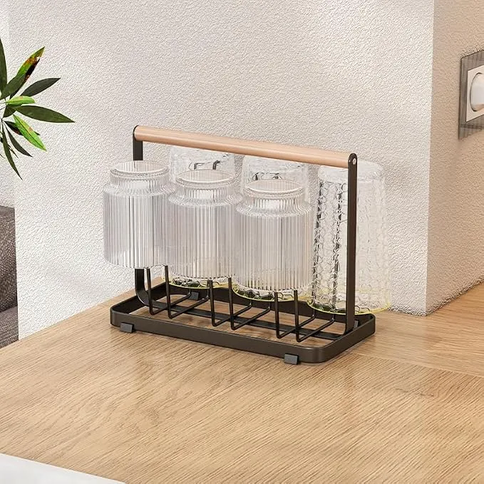 Wooden Handle Glass Holder — view 7