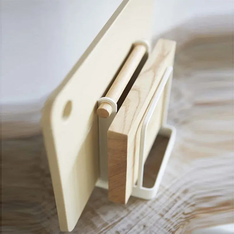 Chopping Board Stand with Wooden Handle — view 3