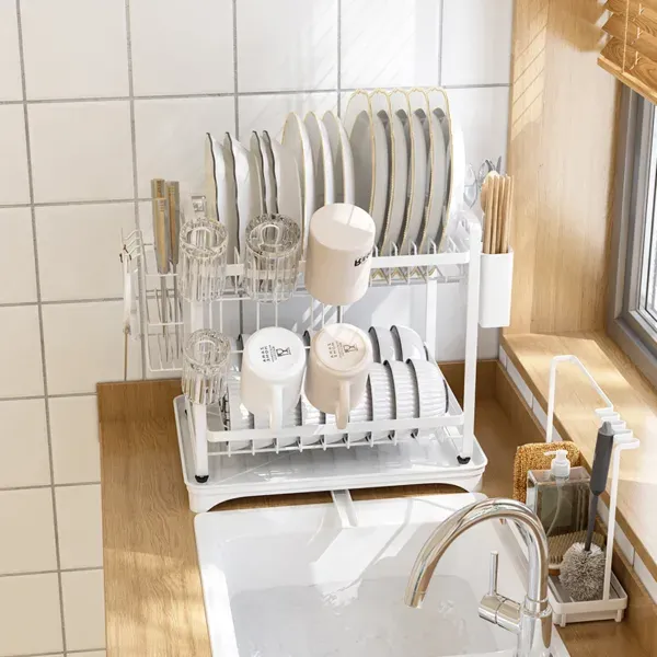 Double Layer Dish Rack — view 2