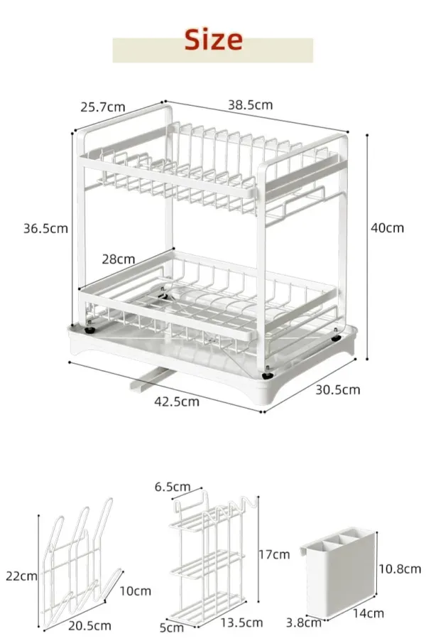 Double Layer Dish Rack — view 14