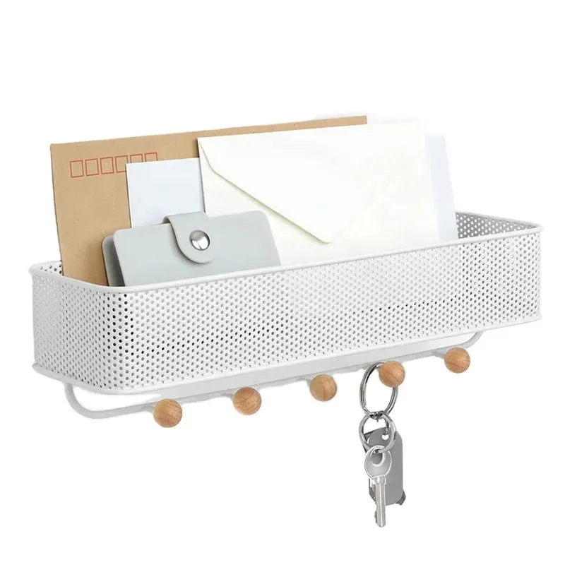 Wall Mounted Rack With Key Holder — view 2