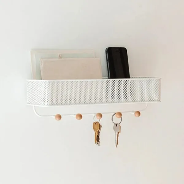 Wall Mounted Rack With Key Holder — view 4