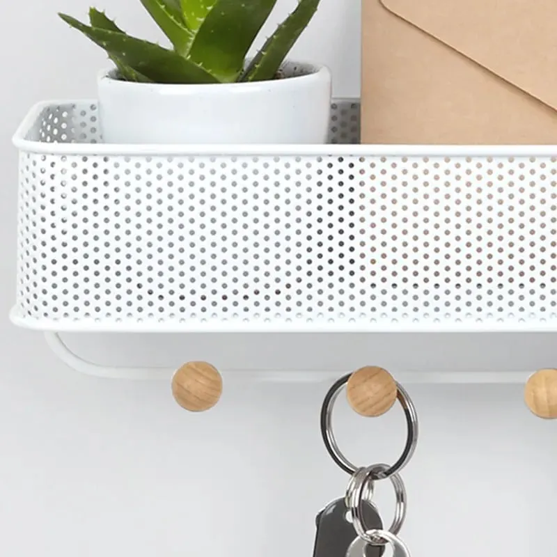 Wall Mounted Rack With Key Holder — view 5