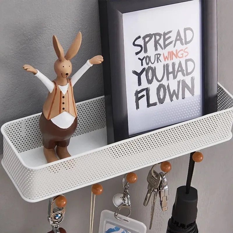 Wall Mounted Rack With Key Holder — view 8